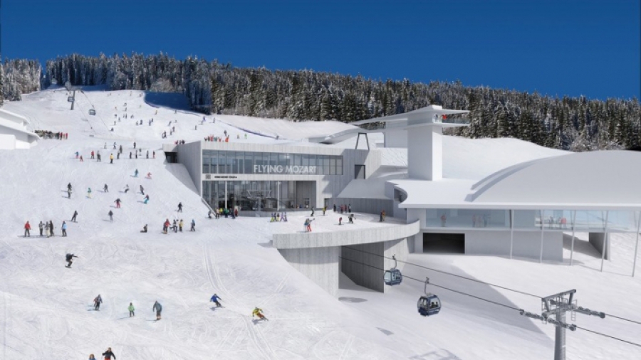 Flying Mozart Mittelstation Snow Space Salzburg